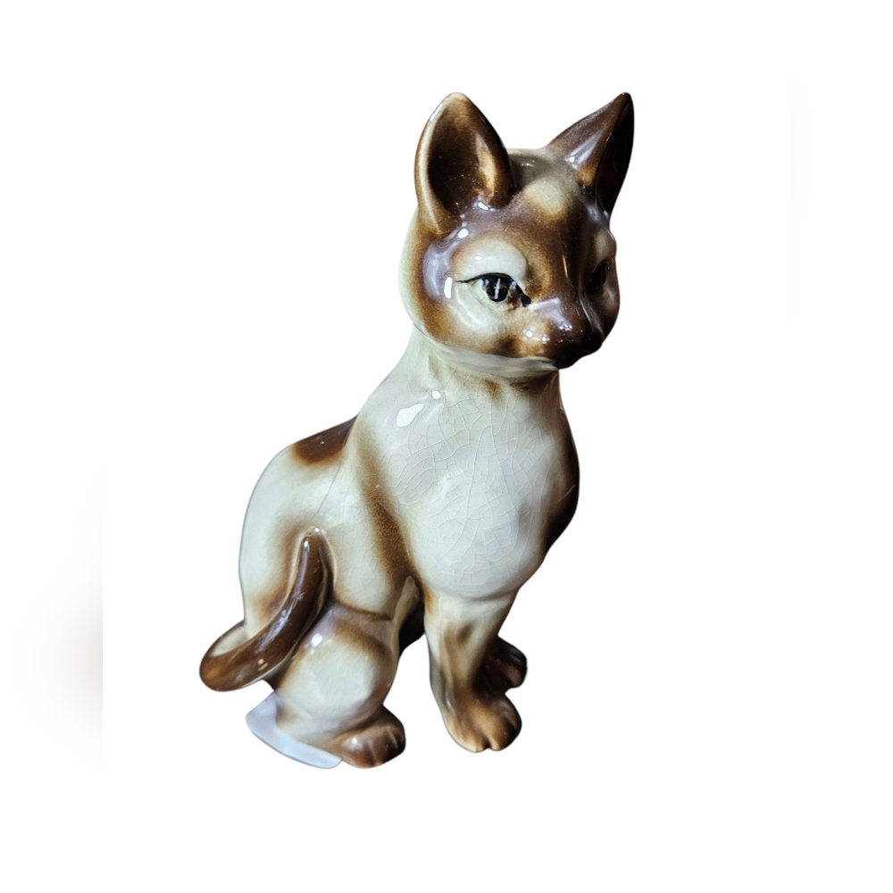 Vintage Ceramic MCM Cat Fiqurine.